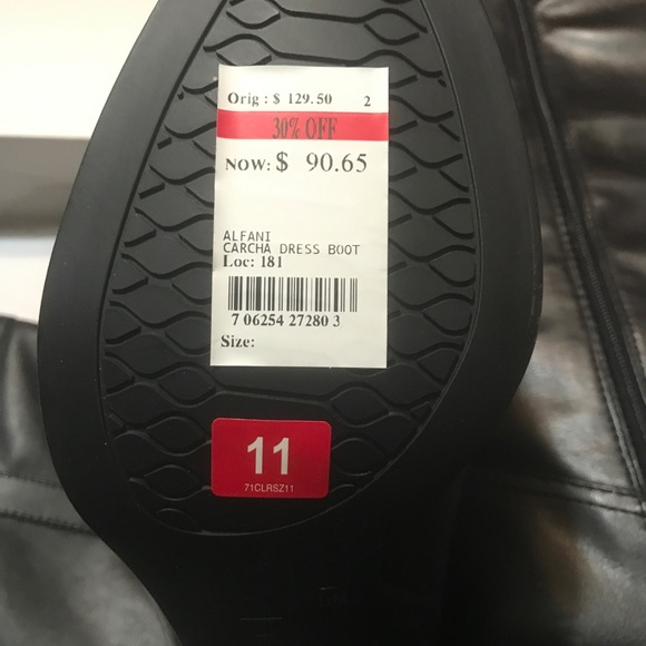 Alfani Black Dress Boots - Picture 3 of 3